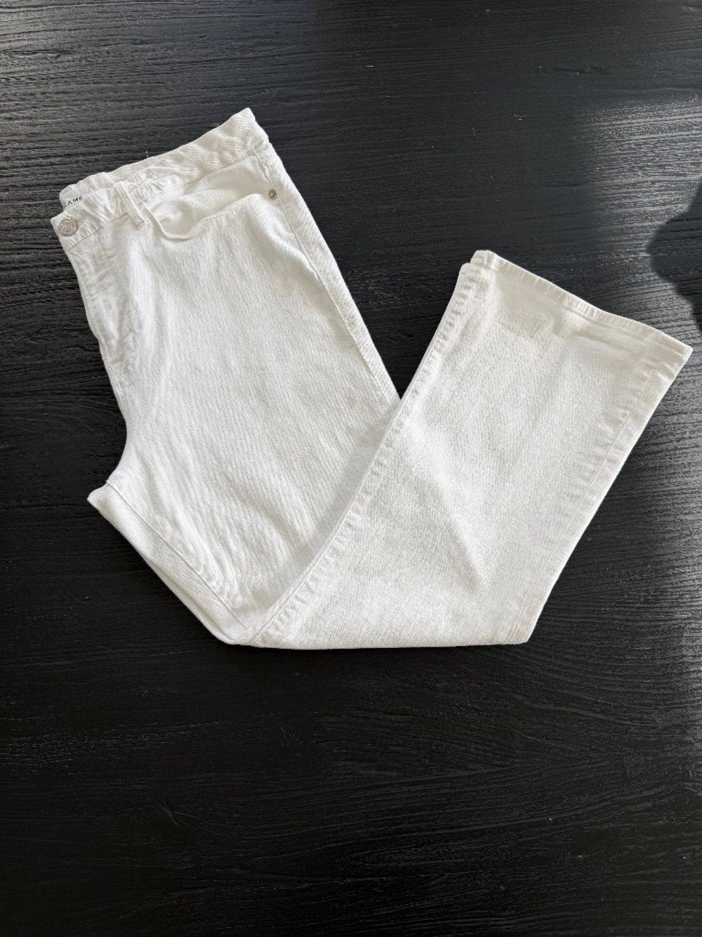 FRAME Le Boot Cut Mini in White Sz 34